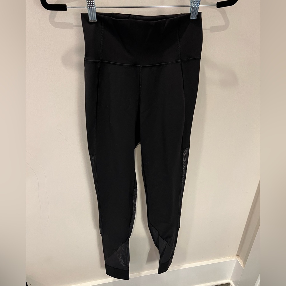 Lululemon Black Leggings with Mesh